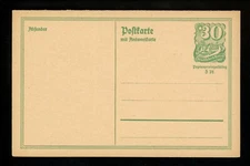 Postal Stationery Germany H&G #143 postal card Vintage 1921 Message & Reply