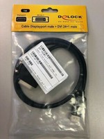 Kabel Displayport Mal > Dvi 24+1 Male, Delock, 2M