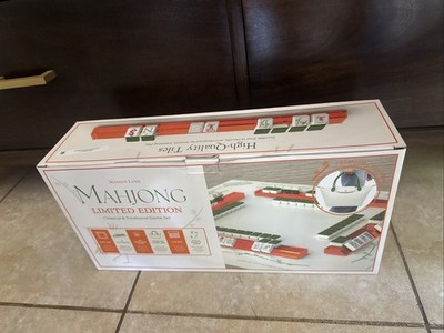 New Maison Lude Mahjong Limited Edition 160 Tile Set Premium Mat, Leather Bag