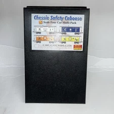 N Scale Micro-Trains Chessie Safety Caboose 4 Car Multi Pack, Mint / Nos 