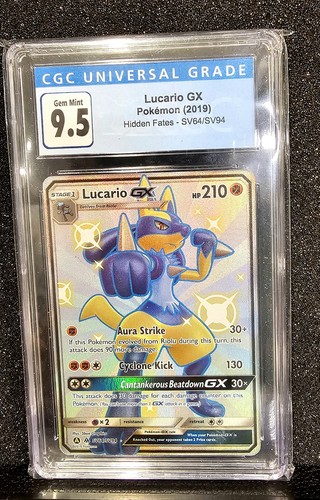 Lucario-GX graded CGC 9.5 for sale on eBay