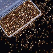 1100PCS 4Mm Bicone Crystal Glass Beads for Jewelry Making, Sparkling Mini Beads