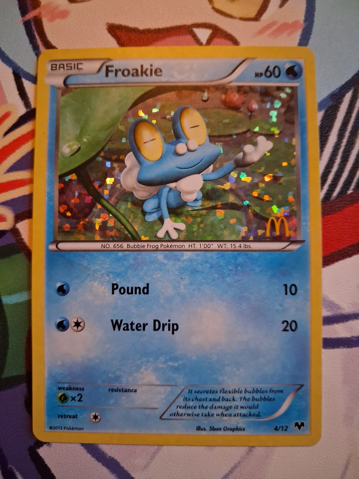 Pokemon TCG Froakie 4/12 McDonalds Promo Holo Lightly Played