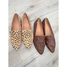 2 Madewell calf hair Frances loafers size 8