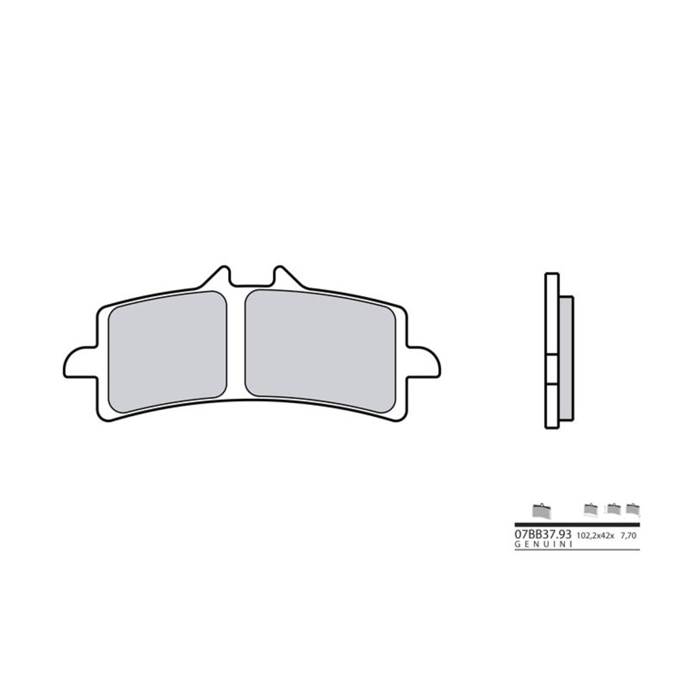 Brembo Sintered Brake Pads 07BB37LA For Motorcycle Scooter Parts