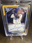 2024 Bowman Chrome Junior Caminero Gold Rookie Autograph /50
