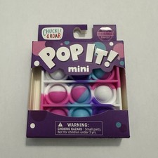 Chuckle  Roar Pop It Mini Fidget Toy Keychain 007 Pink/Purple Tie Dye