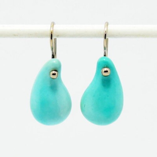Tiffany & Co. Teardrop ピアス 、ブレスレットセット Tiffany & Co. Teardrop Earrings Turquoise K18 White Gold Elsa