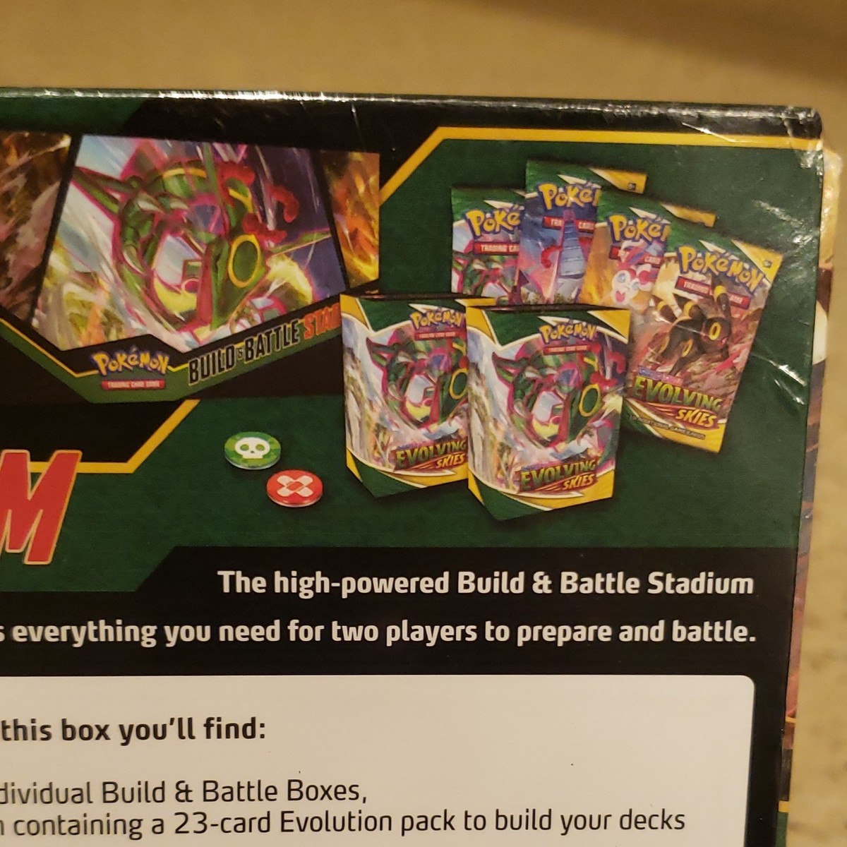 Pokémon TCG Sword & Shield Evolving Skies Build & Battle Stadium 