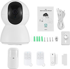 3MP Security Camera 2.4G Wifi Smart Indoor Monitoring Cam with Night Viewing 2-W