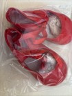 Laced Ankle Strap Doll Shoes by Monique Size 115 MM Color Red #748 — photo 3