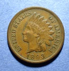 1893 Indian Cent  XF