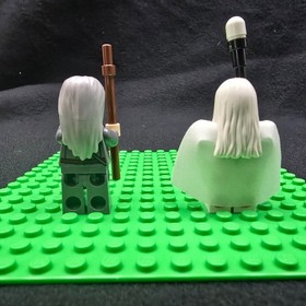 LEGO Minifigure- LOTR 79005 Wizard Battle - Saruman lor058 & Gandalf Grey lor061