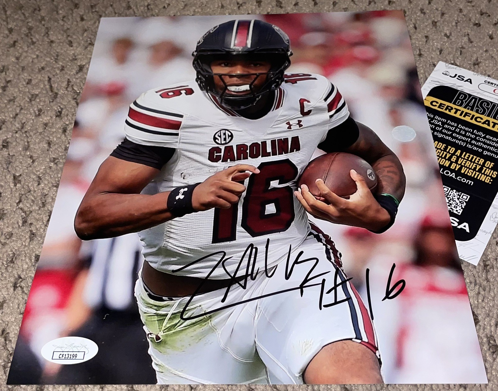 LANORRIS SELLERS SIGNED 8X10 PHOTO AUTOGRAPH JSA SOUTH CAROLINA FOOTBALL 