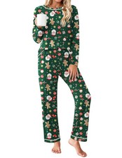 Women's Pajama Sets Long Sleeve Top and Pant Pjs Sets Soft Sleepwear 2 Piece ...