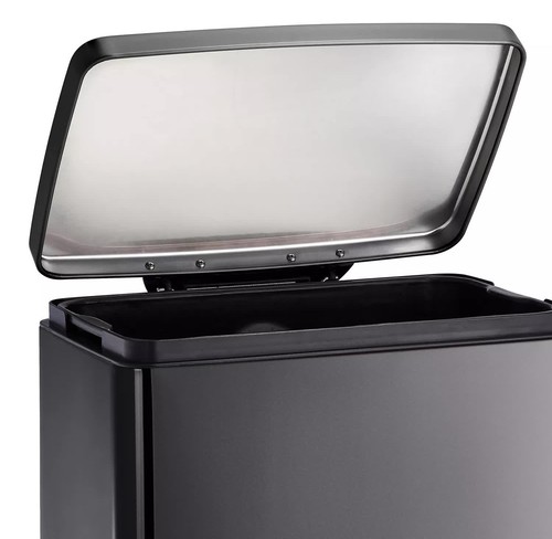 Stainless Steel 13 Gallon Step Trash Can Tramontina Garbage Bin Plastic Liner - Bild 6 von 29