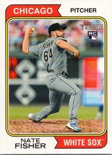 2023 Topps Heritage Red Border Nate Fisher Chicago White Sox #352