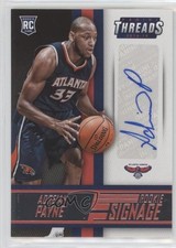2014-15 Panini Threads Rookie Signage Adreian Payne #23 Auto 1u0