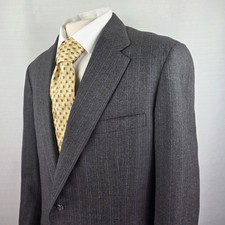 Brooks Brothers Golden Fleece Charcoal Gray Pinstripe Sport Coat USA Men's 42L