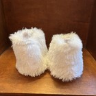 Build A Bear #BAB White Sparkle Faux Fur Boots — photo 3