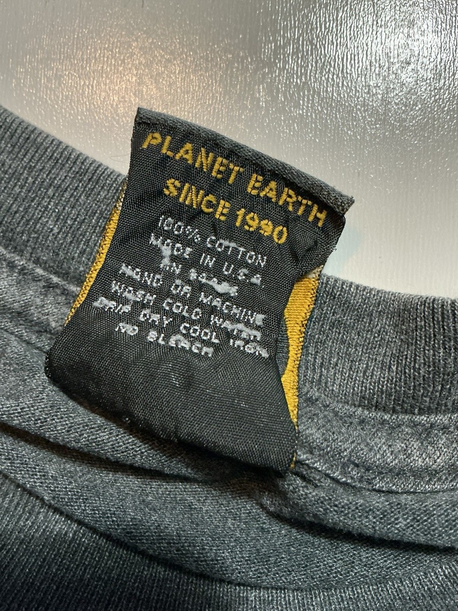 Vintage 90s Y2K Planet Earth Skateboards Made In USA Graphic S/S T