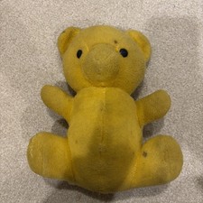 Vintage Knickerbocker Bear Plush Animals Of Distinction 12 Inches Yellow 12
