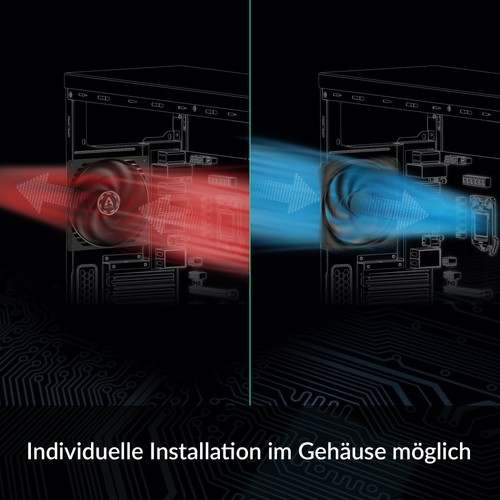 ARCTIC P8 Slim PWM PST 80 mm Gehäuselüfter Case Fan besonders schmal 300–3000rpm - Afbeelding 6 van 7