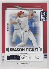 2021 Panini Contenders Season Ticket Blue JT Realmuto #7 qf8