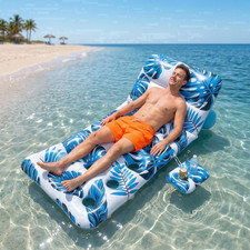Inflatable Pool Float Adult - Pool Floaties Lounger Floats Floating Chair Raft w