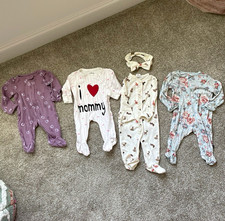 Carter's  Others 0-3M 4pc Footed Sleepers Long Sleeve