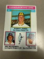 1976 Topps - League Leaders Tom Seaver, Randy Jones, Andy Messersmith #201