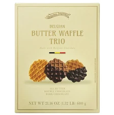 Belgian Butter Waffle Trio 21.16oz – All Butter, Double Chocolate & Dark
