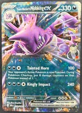 Team Rocket’s Nidoking ex Double Rare SV10 Destined Rivals 119/182 NM Holo
