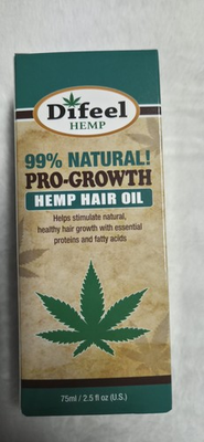 #ad Difeel 99% Natural Pro Growth Hemp Hair Oil 2.5 Oz $5.00