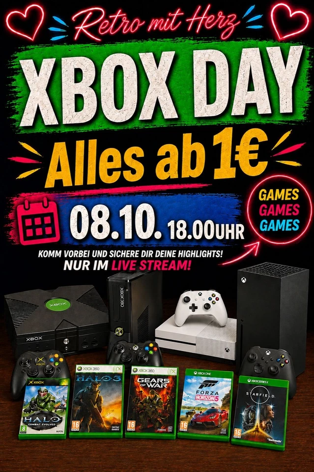 XBOX DAY - ALLES AB 1€ - XBOX CLASSIC, XBOX 360 XBOX ONE/SERIES X