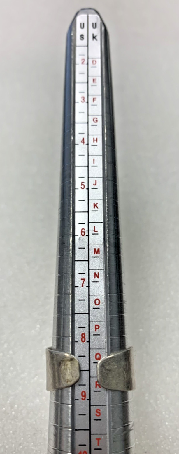 950 silver and malachite adjustable ring size 8.5… - image 7