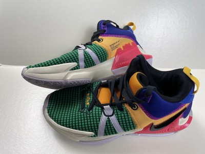 Nike Lebron Witness VII Basketball Shoes Mens Size 8 Green Purple