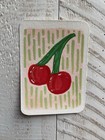 ACEO ORIGINAL Cherry Fruit Folk Art Multicolor DOODLEALLADAY pop art — photo 2