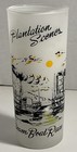 Vintage Libbey Plantation Scenes Frosted Drinking Glass Steam Boat Race MCM  — photo 10