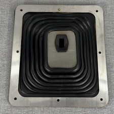 Vintage Hurst Style Super Shifter Boot 6 Pleat Rubber Metal Trim Plate Nos Vintage Hurst Style Super Shifter Boot 6 Pleat Rubber Metal Trim Plate Nos