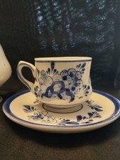 Delfts Blue Vintage cup & saucer hand painted