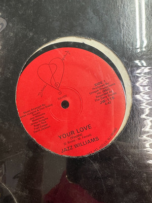 Jazz Williams - Your Love - Unique Records - 12'' Single Funk 1987 Sealed