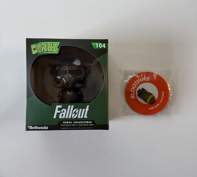 Fallout Dorbz Power Armor #104 Funko Vinyl Figure + Loot Crate Dystopia Pin NEW