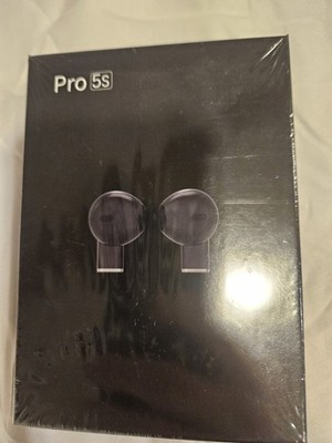 Pro 5S Wireless Earbud (In Ear) In-Ear Earbuds Double Black Headphones