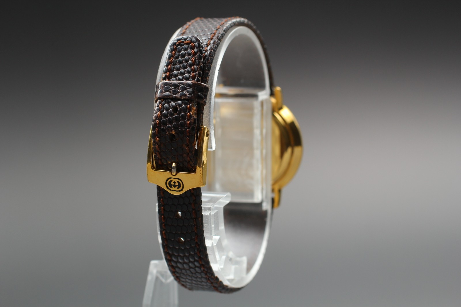 [Exc+5]  Vintage Gucci 3000.2.L 25mm Gold Dial Roman Bezel Quartz Women's Watch thumbnail 5