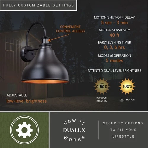 Vaxcel Lighting T0258 Bronze Delano Single Light 17"H Outdoor Wall Sconce - Picture 10 of 12