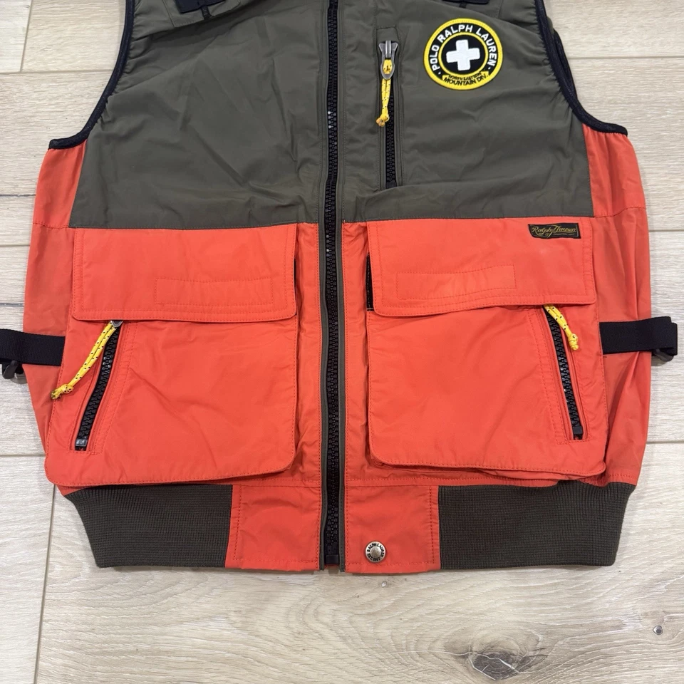 NEW Polo Ralph Lauren Vest Northeastern Mountain Division Mens M Explorer Rescue - Image 4 of 4