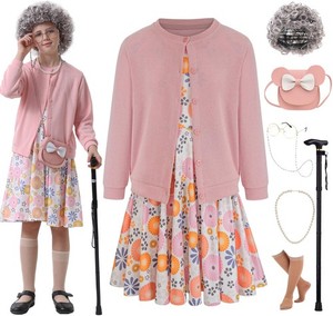 chinese dress ladies Amazon.com: CICOCI Adult Old Lady Costume For Women 100 Days of school  Grandma Full Set With Old Lady Wig Accessories Halloween Outfits :  Clothing, Shoes & Jewelry