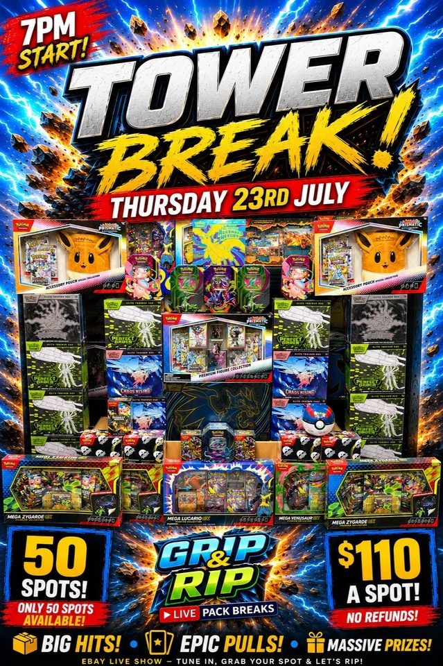 Pokemon Tower | Big Prizes | Good Vibes