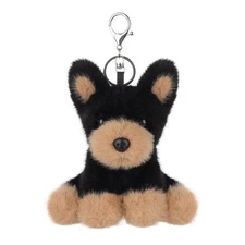 Purse Charm Doberman Puppy Dog Cute Keychain, Soft Stuffed Plush Keychain Toy...